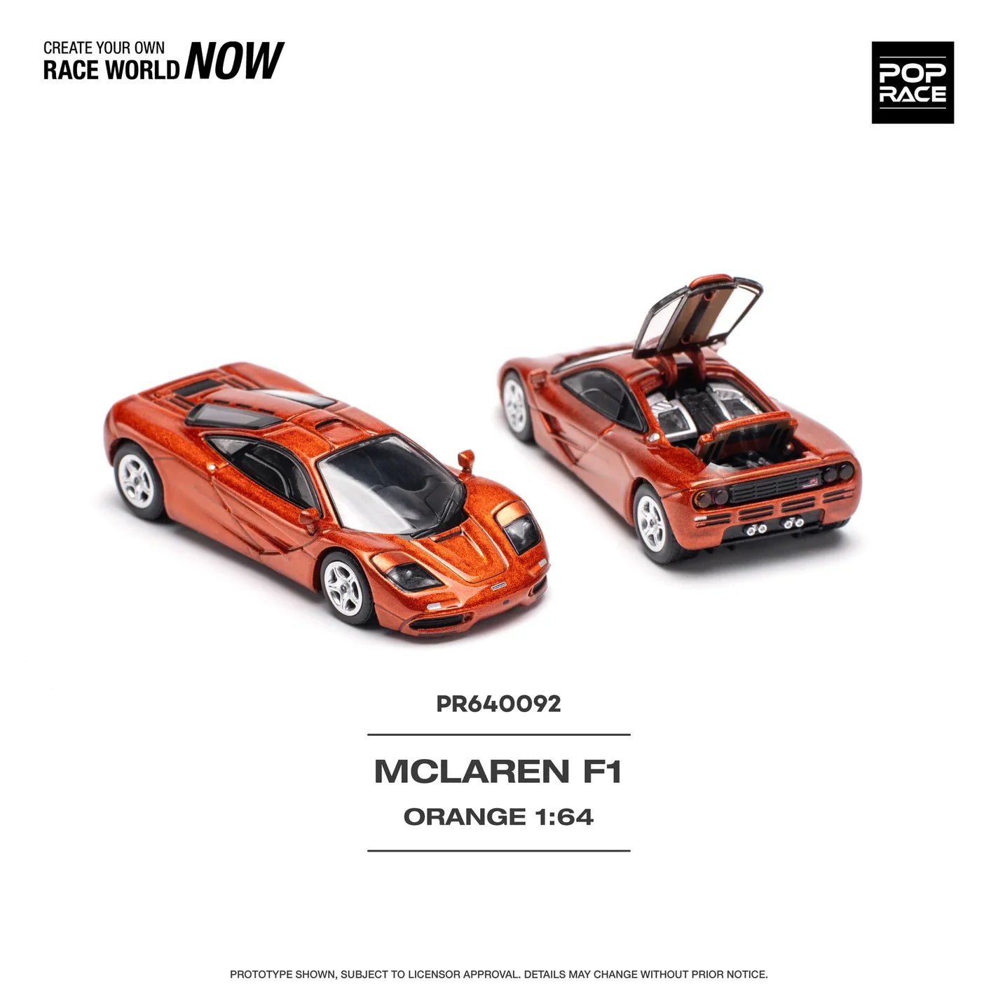 Pop Race - McLaren F1, orange | 1:64