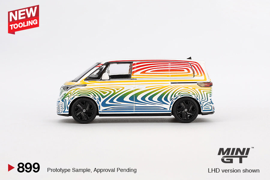 Mini GT #899 - Volkswagen ID Buzz Prototype, Rainbow | 1:64
