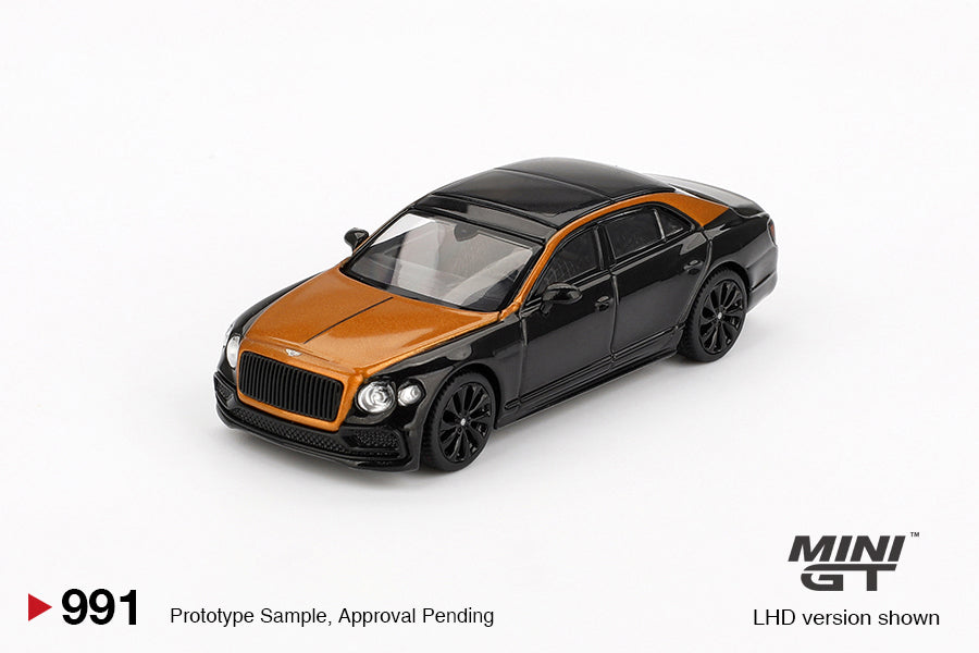 Mini GT #991 - Bentley Flying Spur, orange flame-onyx | 1:64