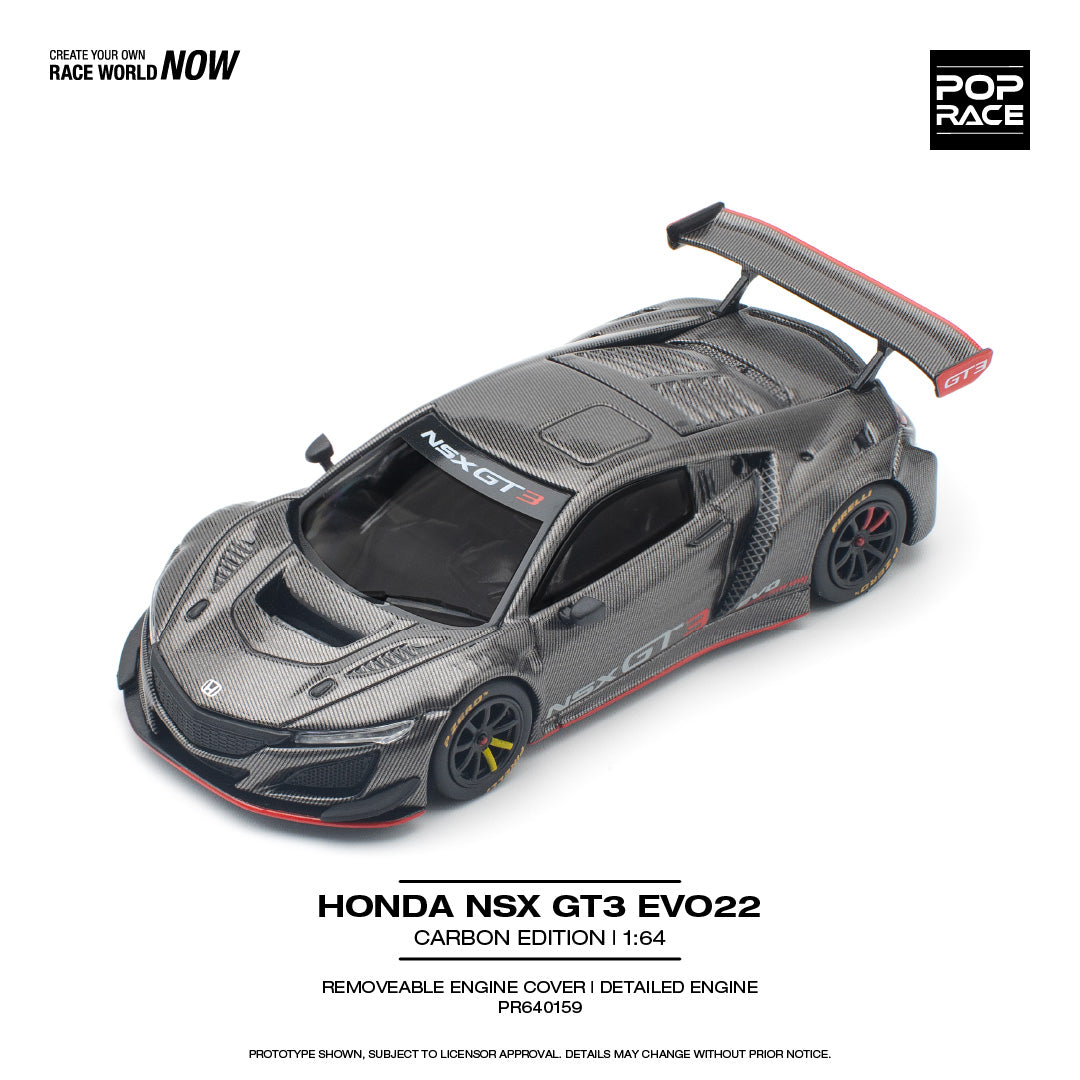 Pop Race - Honda NSX GT3 Evo22, Carbon Edition | 1:64