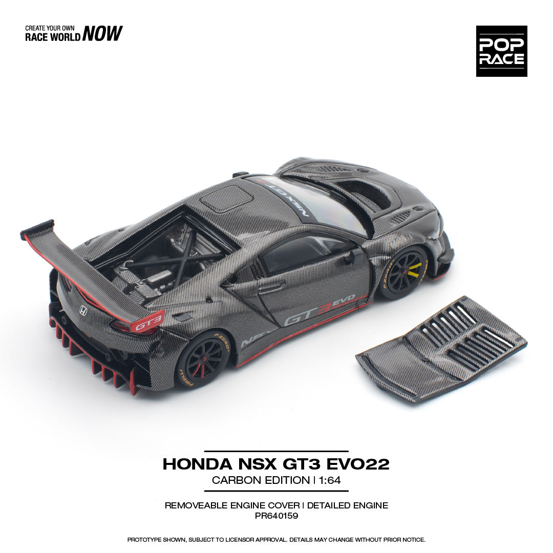 Pop Race - Honda NSX GT3 Evo22, Carbon Edition | 1:64