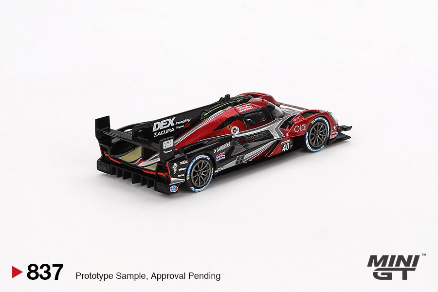 Mini GT #837 - Acura ARX-06 GPT #40 Wayne Taylor Racing Sebring 12hrs Winner, schwarz/rot | 1:64