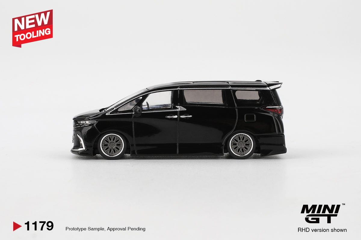 Mini GT #1179 - Toyota Alphard 40 KUHL, Black | 1:64