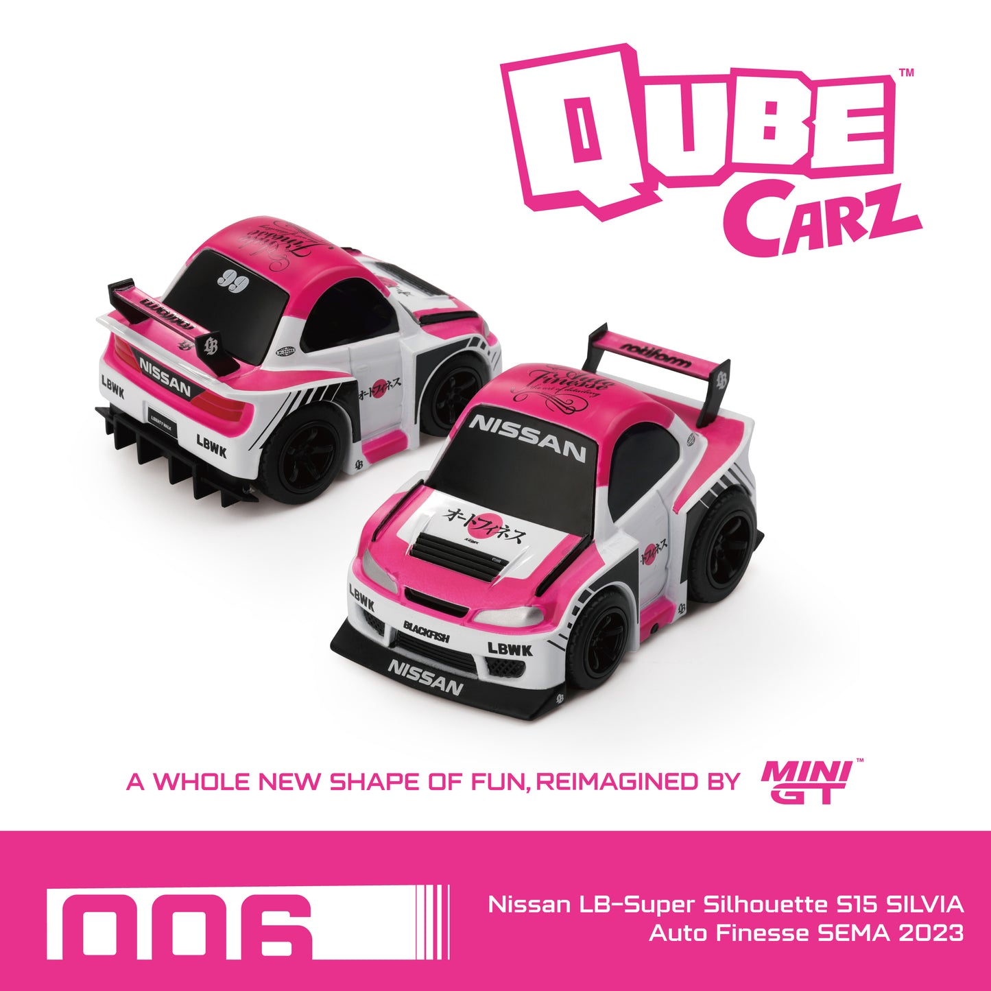 Mini GT - QubeCarz Sealed Case of 6 Cars inkl. CHANCE auf CHASE! | 1:64