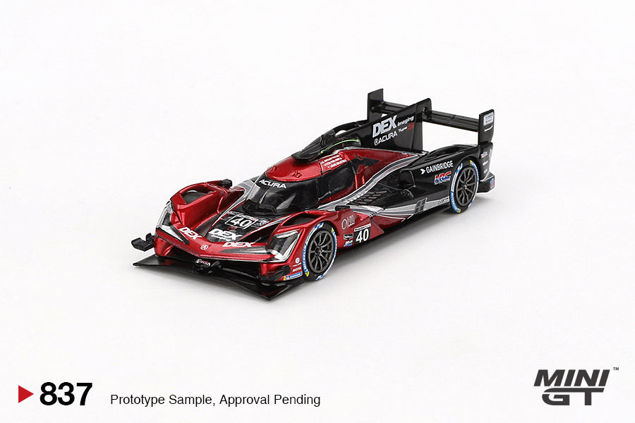 Mini GT #837 - Acura ARX-06 GPT #40 Wayne Taylor Racing Sebring 12hrs Winner, schwarz/rot | 1:64