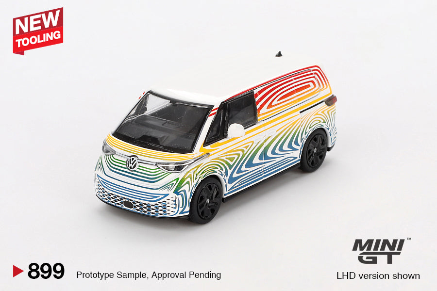 Mini GT #899 - Volkswagen ID Buzz Prototype, Rainbow | 1:64
