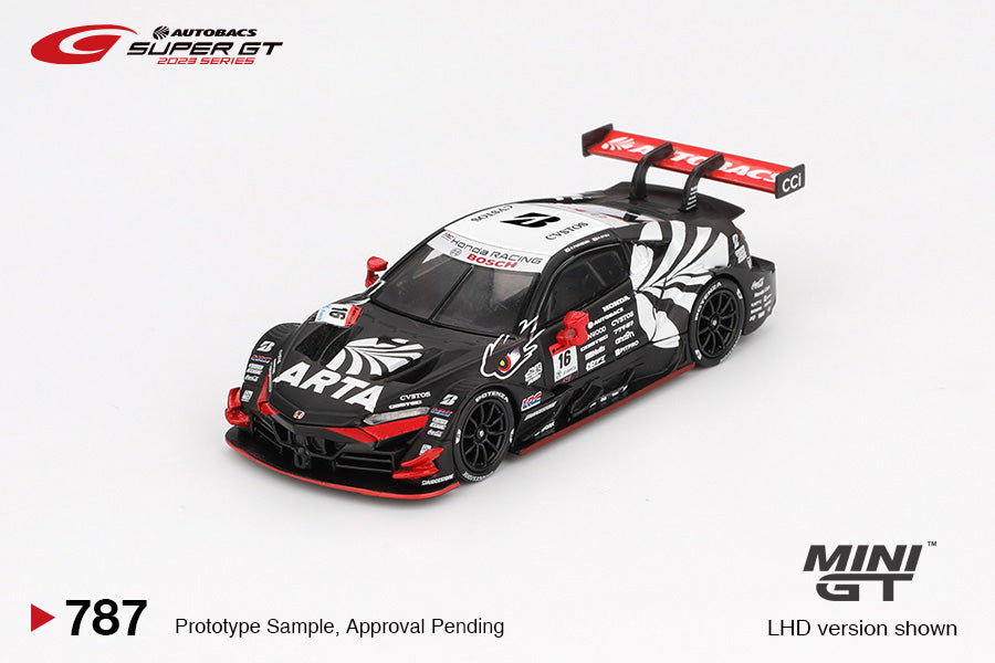 Mini GT #787 - Honda NSX-GT Type S GT500 #16 *ARTA MUGEN NSX-GT* ARTA SUPER GT Series, schwarz/rot/weiß | 1:64