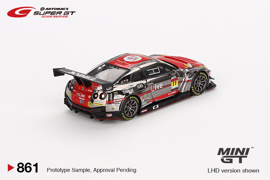 Mini GT #861 - Nissan GT-R NISMO GT3 #11 "GAINER TANAX GT-R" GAINER 2023 SUPER GT SERIES | 1:64