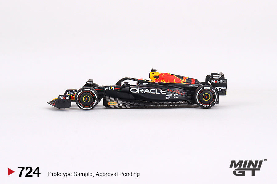 Mini GT #724 - Oracle Red Bull Racing RB19 #1 Max Verstappen 2023 F1 2023 Bahrain GP Winner | 1:64