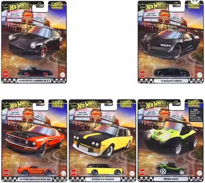 Hot Wheels Boulevard 978B Set #121-#125