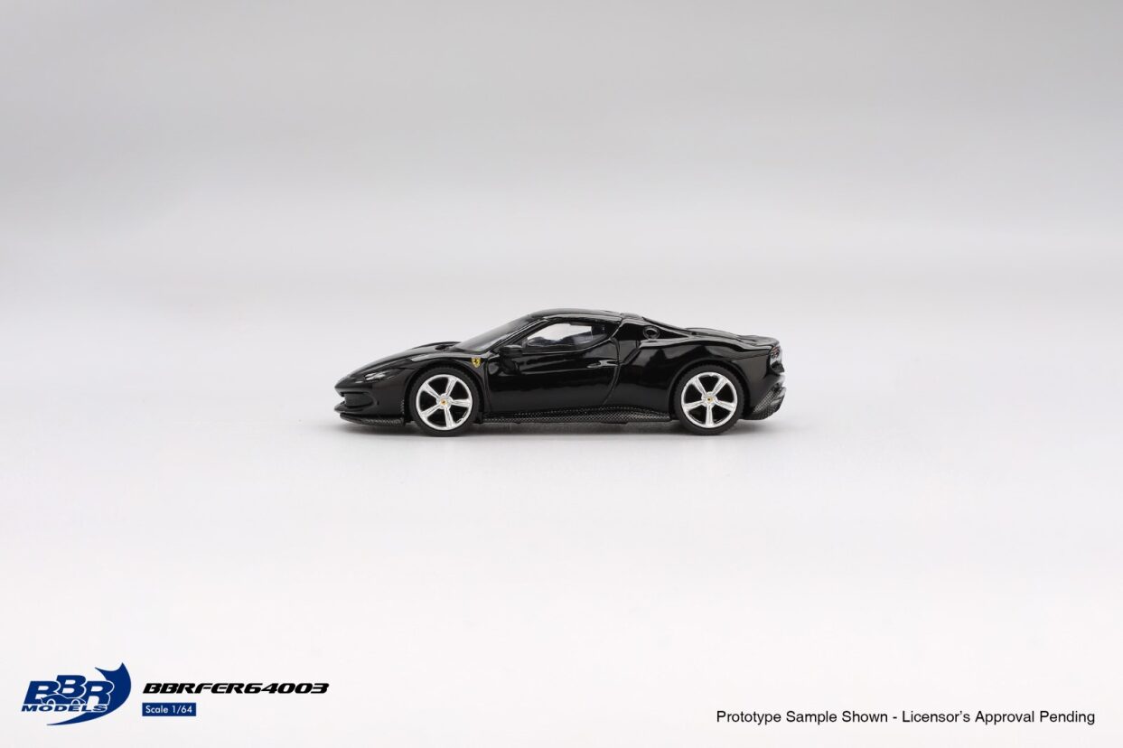 BBR Models - Mini GT: Ferrari 296 GTB, Nero Daytona | 1:64