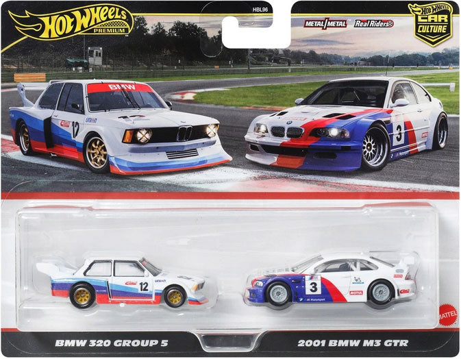 Hot Wheels 2-Pack 2001 BMW M3 GTR & BMW 320 Group 5 | 1:64