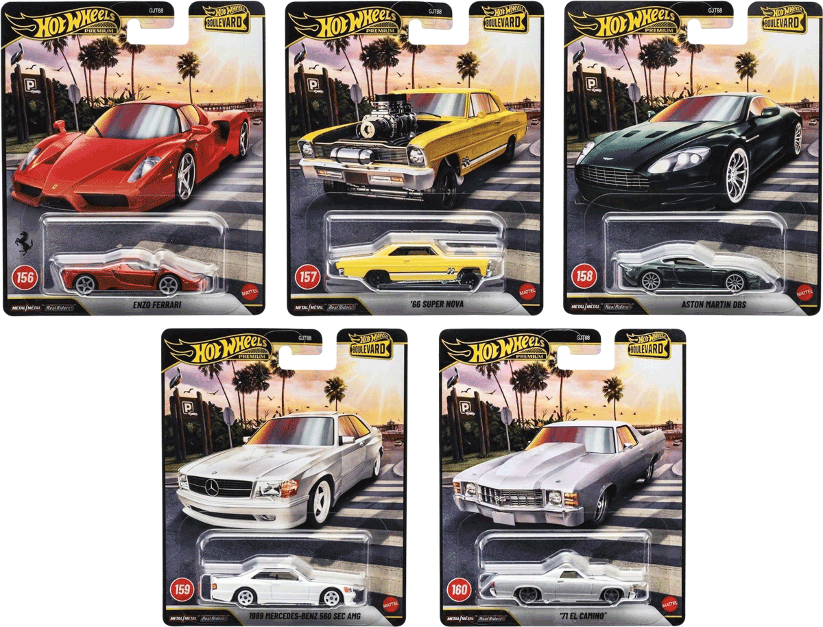 Hot Wheels Boulevard Set #156-#160 | 1:64