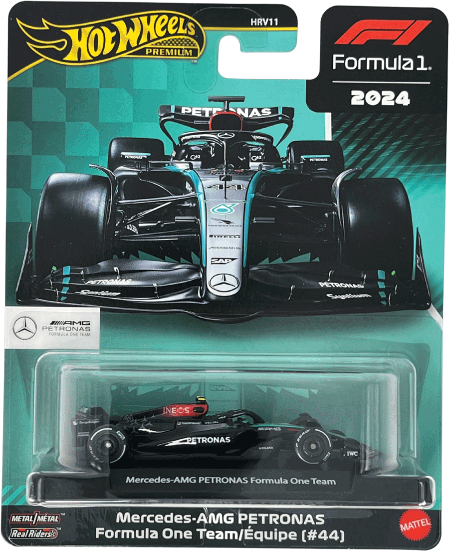 Hot Wheels Premium F1 2024 Lewis Hamilton Mercedes-AMG Formula One Team #44 | 1:64