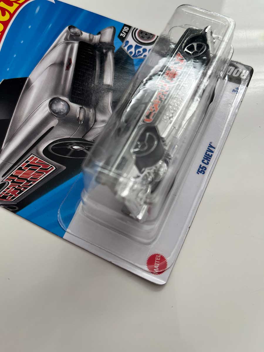 Hot Wheels 2025 Mainline Basis ZAMAC '55 Chevy | 1:64