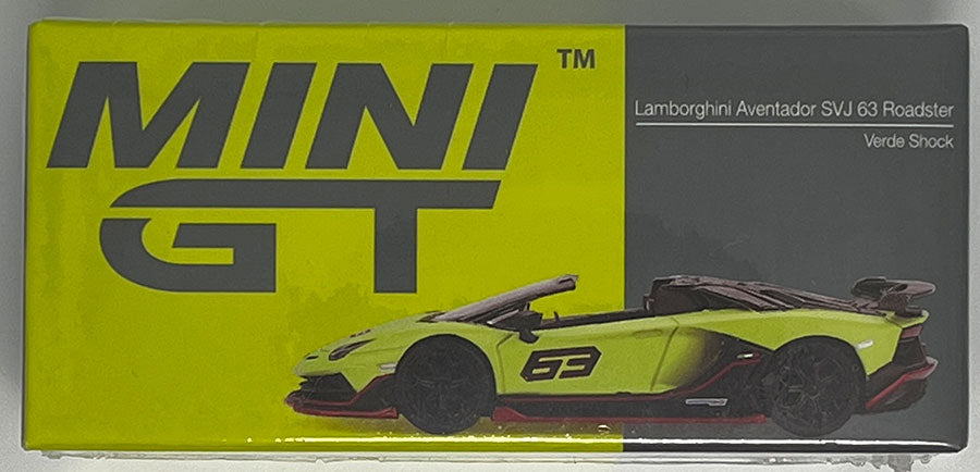 Mini GT #887 - Lamborghini Aventador SVJ 63 Roadster grün/gelb | 1:64