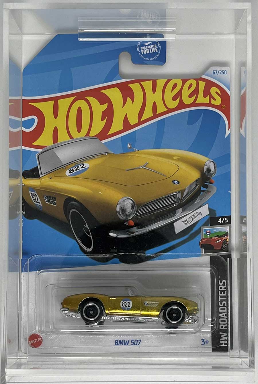 Acryl Case 1:64 Hot Wheels RLC, Longcard, Silver Series Display Case