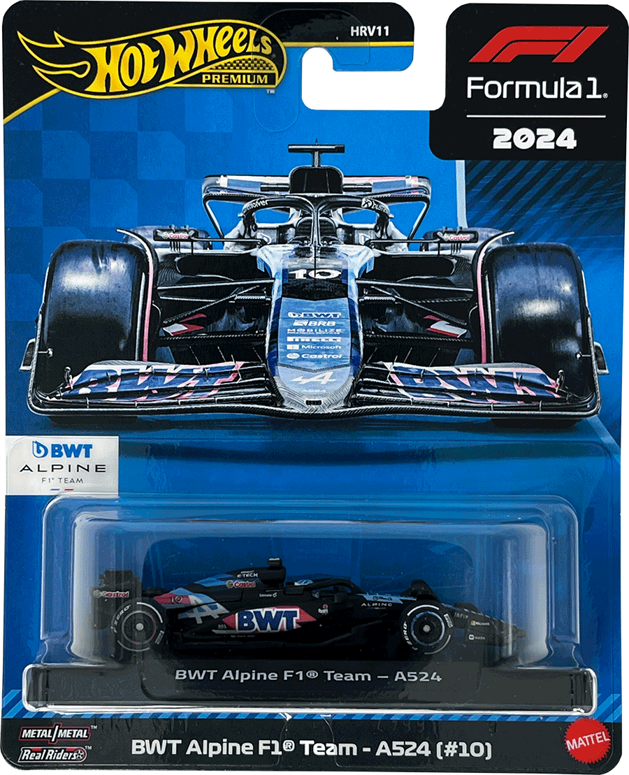 Hot Wheels Premium F1 2024 Pierre Gasly BWT Alpine F1 Team A526 #10 | 1:64