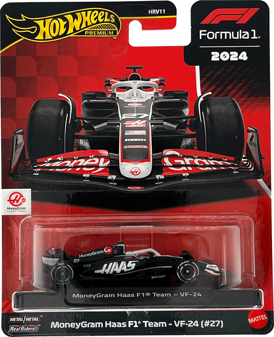 Hot Wheels Premium F1 2024 Nico Hülkenberg MoneyGram Haas F1 Team VF-24 #27 | 1:64