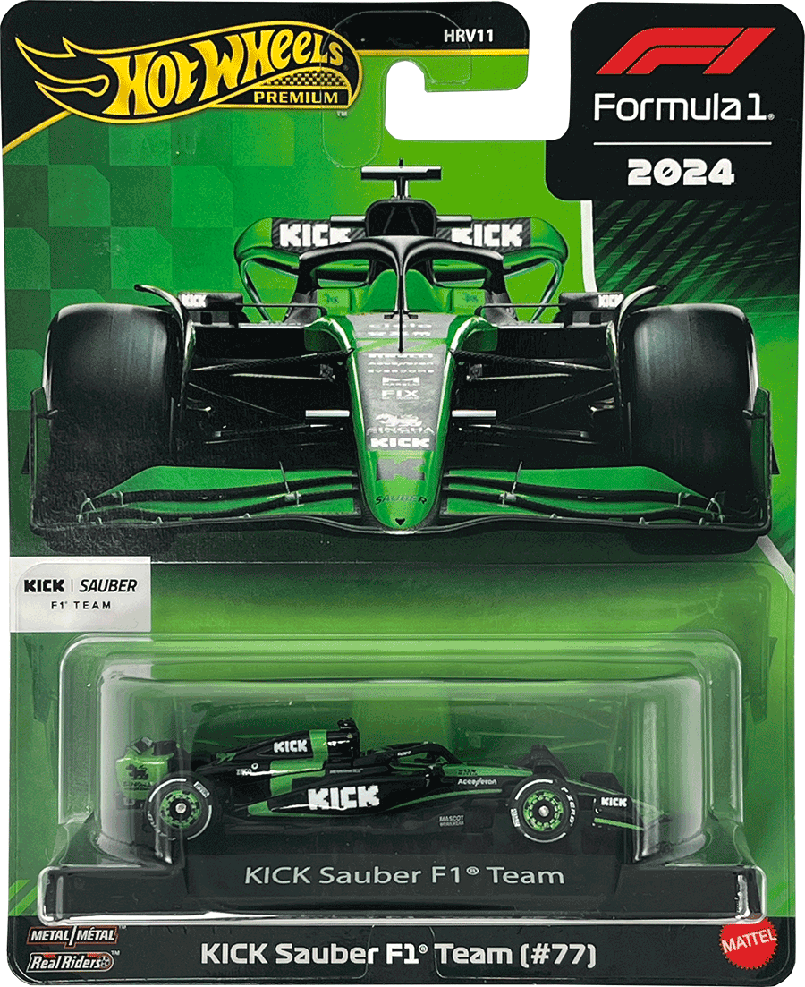 Hot Wheels Premium F1 2024 Valtteri Bottas Kick Sauber F1 Team #77 | 1:64