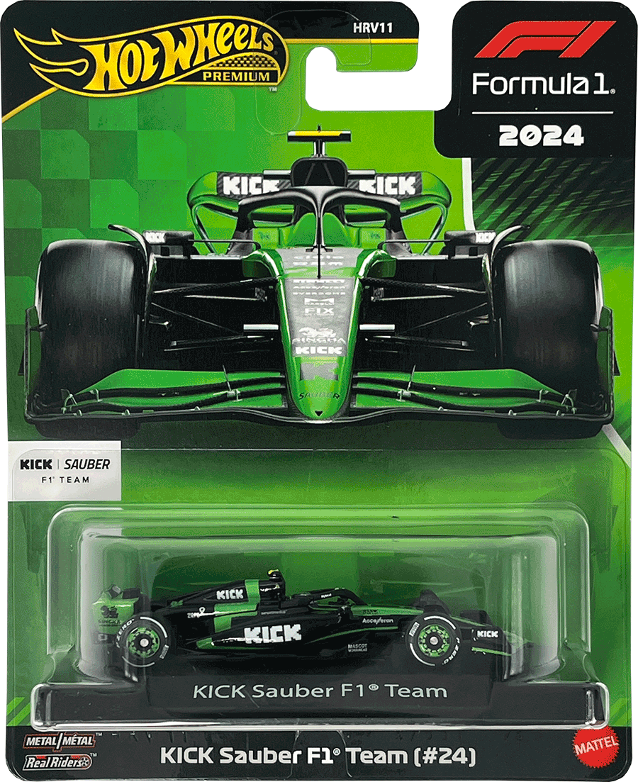 Hot Wheels Premium F1 2024 Zhou Guanyu Kick Sauber F1 Team #24 | 1:64