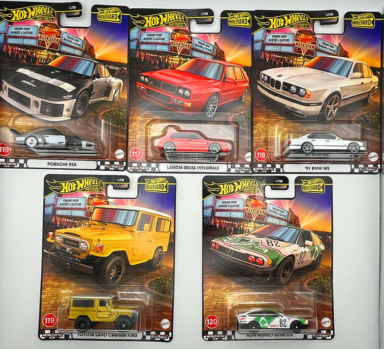 Hot Wheels Boulevard 978A Set #116-#120 | 1:64