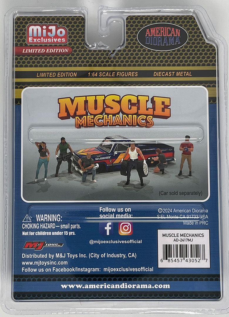 American Diorama Muscle Mechanics Figuren-Set (6 Figuren) | 1:64