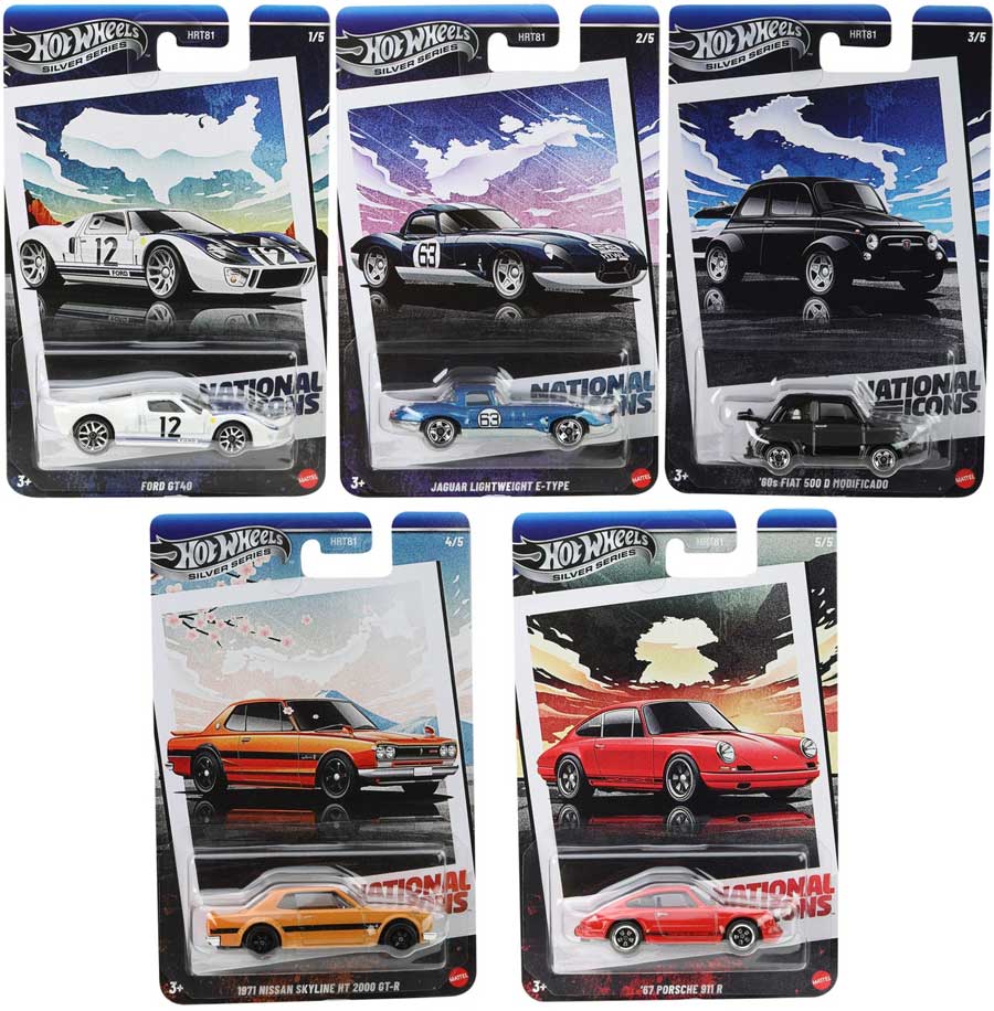 Hot Wheels 2025 National Icons Set inkl. Chance auf CHASE | 1:64