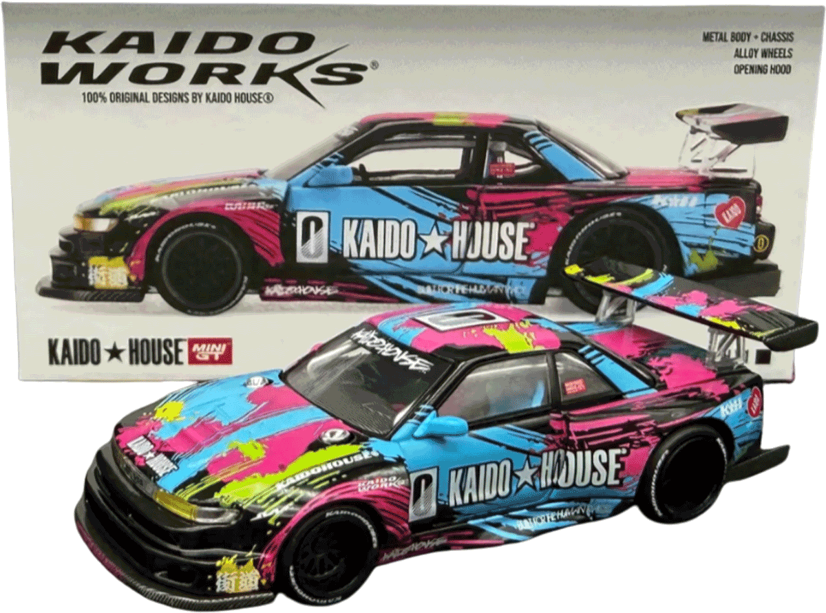 Kaido House - Mini GT: Nissan Silvia S13-R Kadio Splash V1 (KHMG284) | 1:64