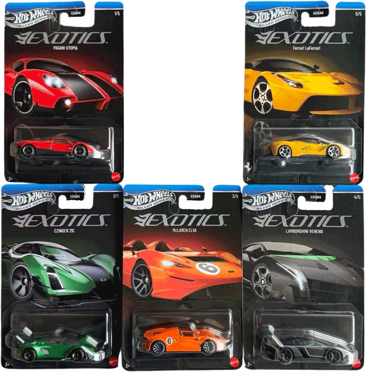 Hot Wheels 2026 Silver Series Exotics Set | 1:64