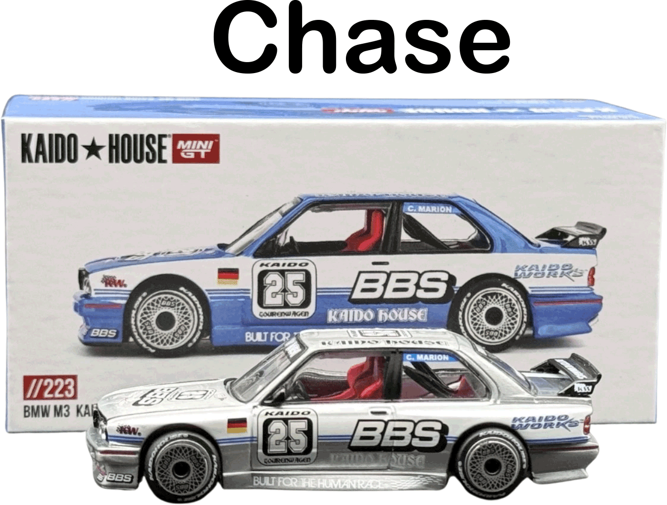 Kaido House - Mini GT: BMW M3 (E30) Kaido Touring Champ V1 (KHMG223) inkl. Chance auf CHASE! | 1:64