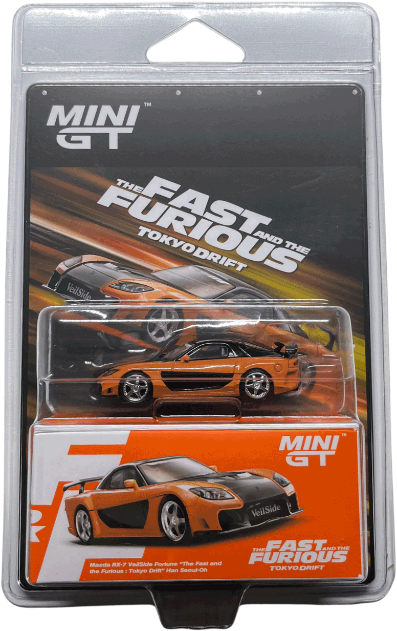 Mini GT MDX EXCLUSIVE #1251 Fast & Furious Mazda RX-7 Veilside Fast and Furious Tokyo Drift | 1:64