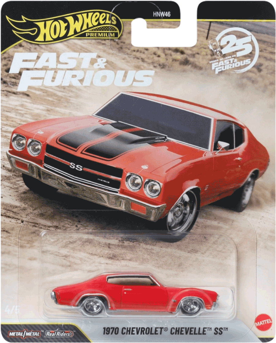 Hot Wheels 2026 Premium Fast & Furious 1970 Chevrolet Chevelle SS | 1:64