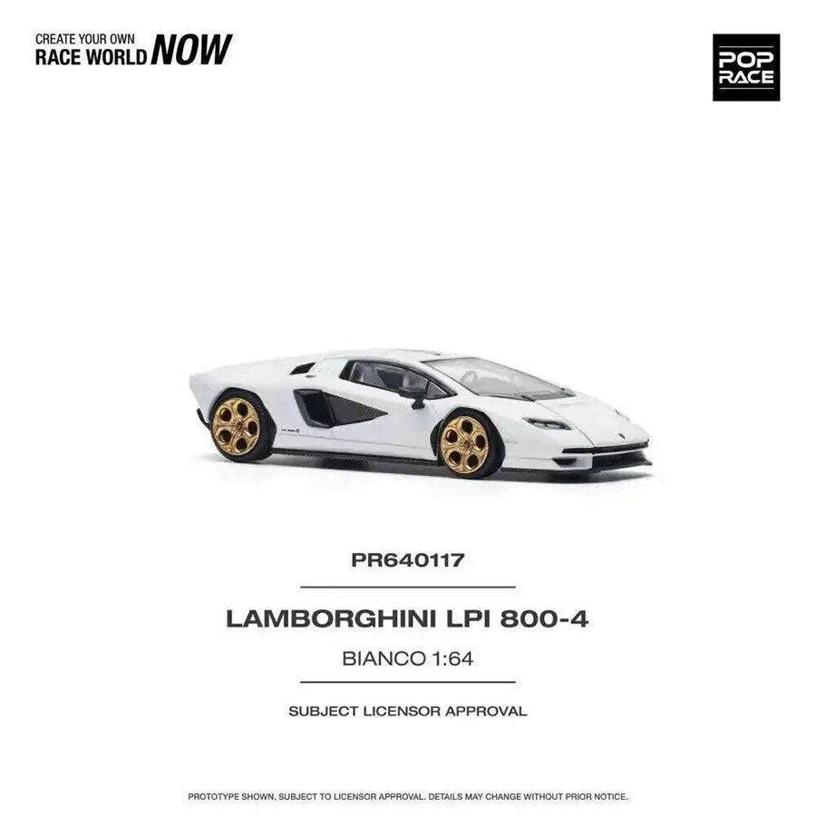 Pop Race - Lamborghini Countach LPI 800-4, white | 1:64