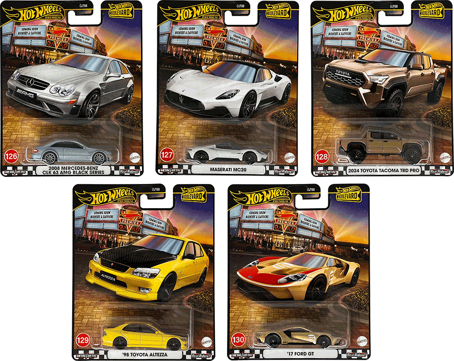 Hot Wheels Boulevard 978C Set #126-#130