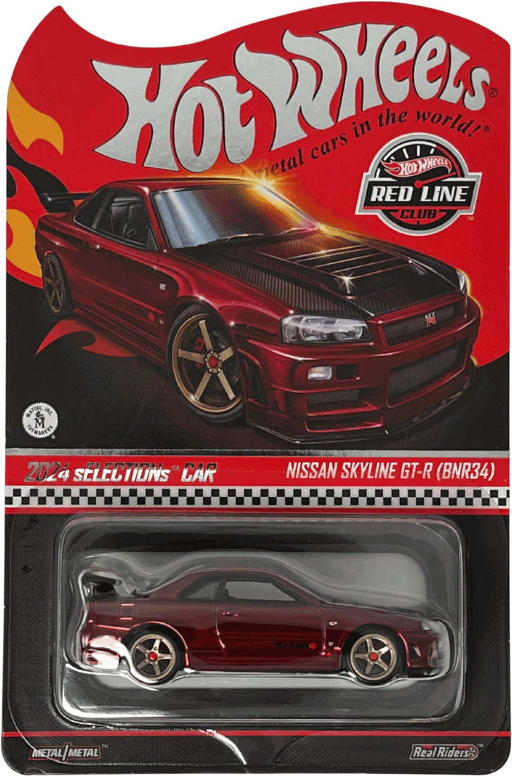 Hot Wheels 2025 RLC 2024 Selections Car: Nissan Skyline GT-R (BNR34) | 1:64