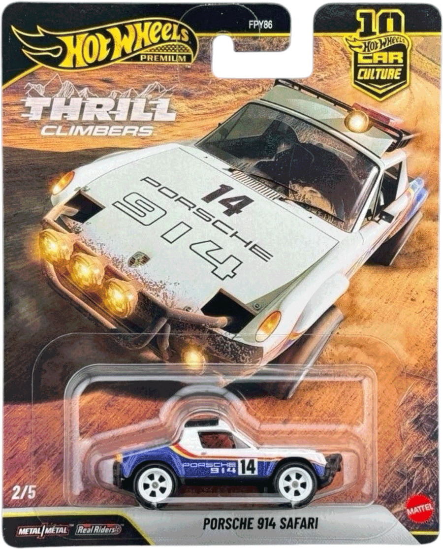 Hot Wheels 2026 Thrill Climbers Porsche 914 Safari | 1:64