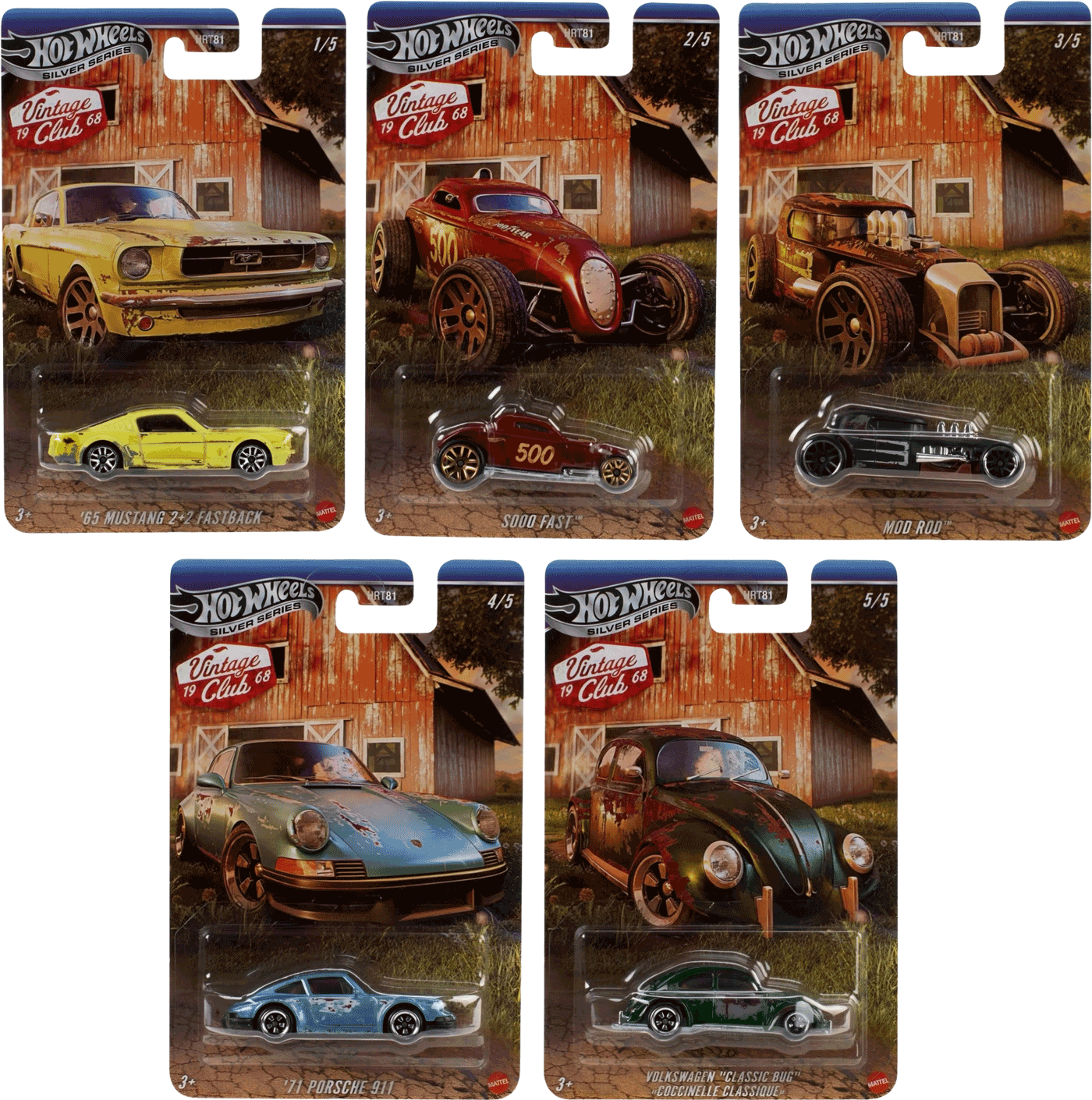 Hot Wheels 2025 1968 Vintage Club Set | 1:64