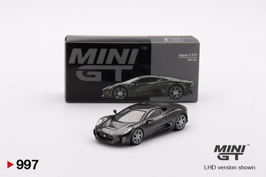 Mini GT #997 - Jaguar C-X75 Test Car, schwarz | 1:64