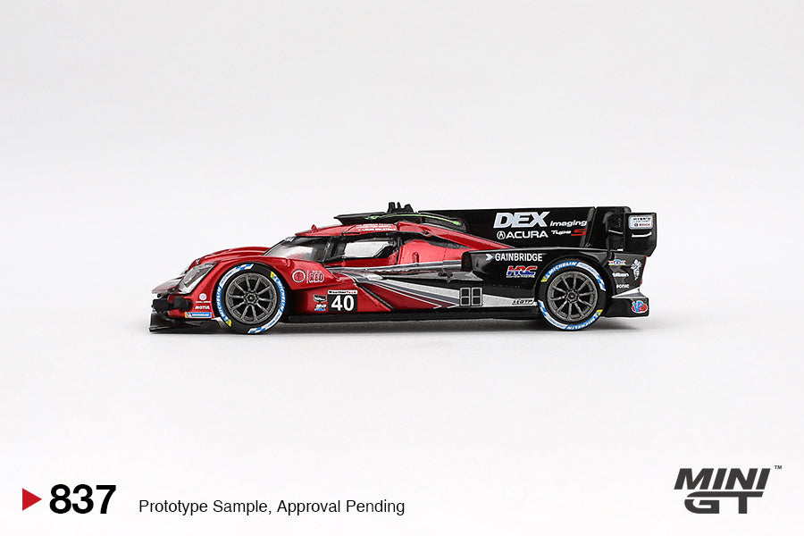 Mini GT #837 - Acura ARX-06 GPT #40 Wayne Taylor Racing Sebring 12hrs Winner, schwarz/rot | 1:64