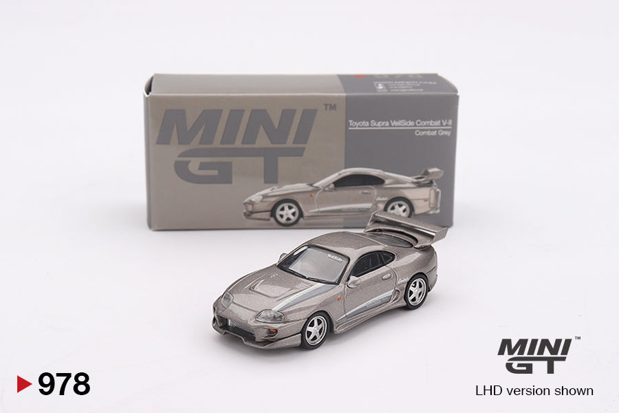 Mini GT #978 - Toyota Supra Veilside Combat V-II, grau | 1:64