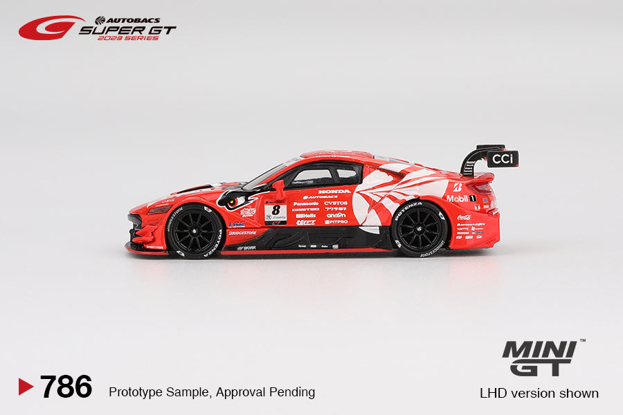 Mini GT #889 - Honda NSX-GT Type S GT500 #8 *ARTA MUGEN NSX-GT* ARTA SUPER GT Series, rot/weiß/schwarz | 1:64