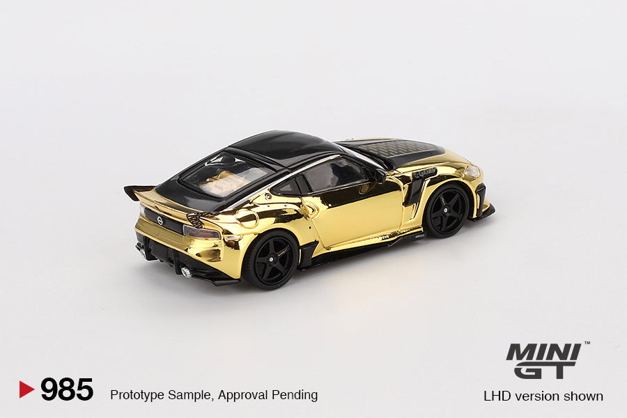 Mini GT #985 - Nissan Z VeilSide FFZ400, Gold Chrome | 1:64