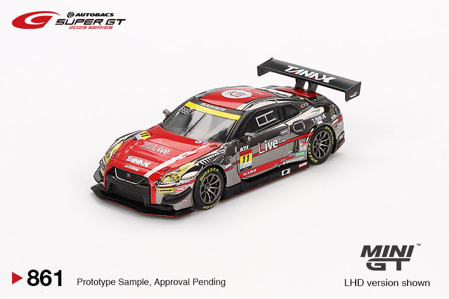 Mini GT #861 - Nissan GT-R NISMO GT3 #11 "GAINER TANAX GT-R" GAINER 2023 SUPER GT SERIES | 1:64