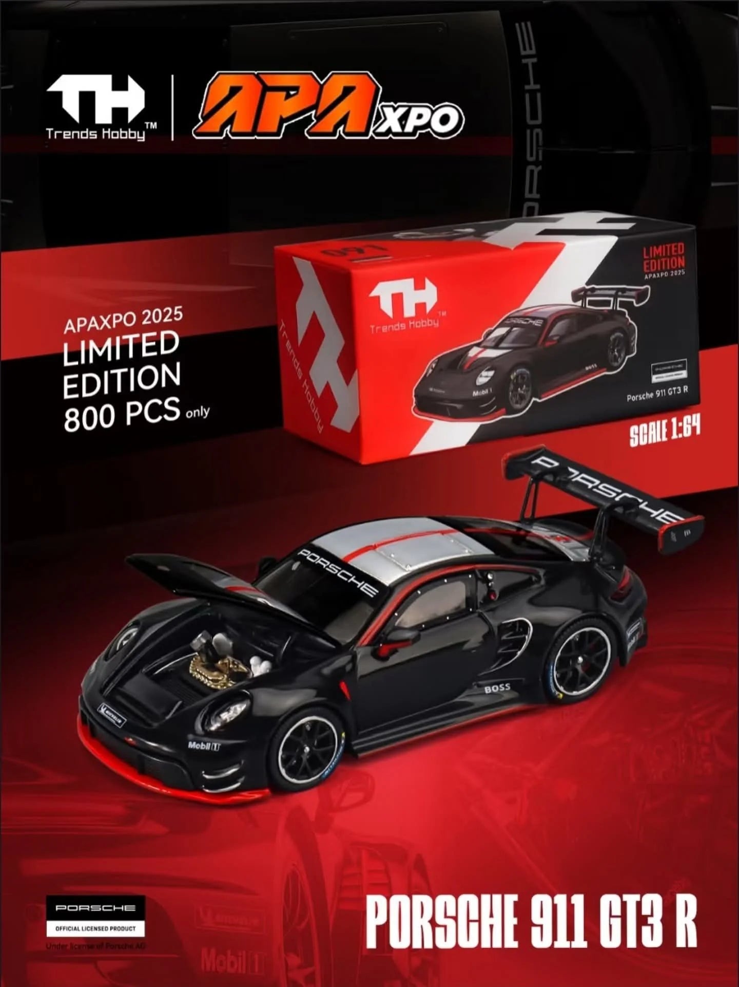 Trends Hobby - Porsche 911 GT3 R APAXPO 2025 Exclusive Limited to 800 pcs. | 1:64