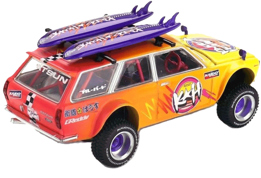 Kaido House - Mini GT: Datsun 510 Wagon 4x4 Kaido Islands V1 (KHMG210) | 1:64