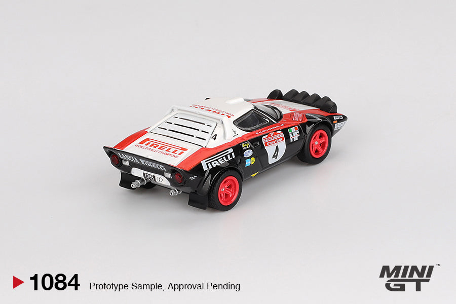 Mini GT #1084 - Lancia Stratos HF #4 1978 Rally Sanremo Winner | 1:64
