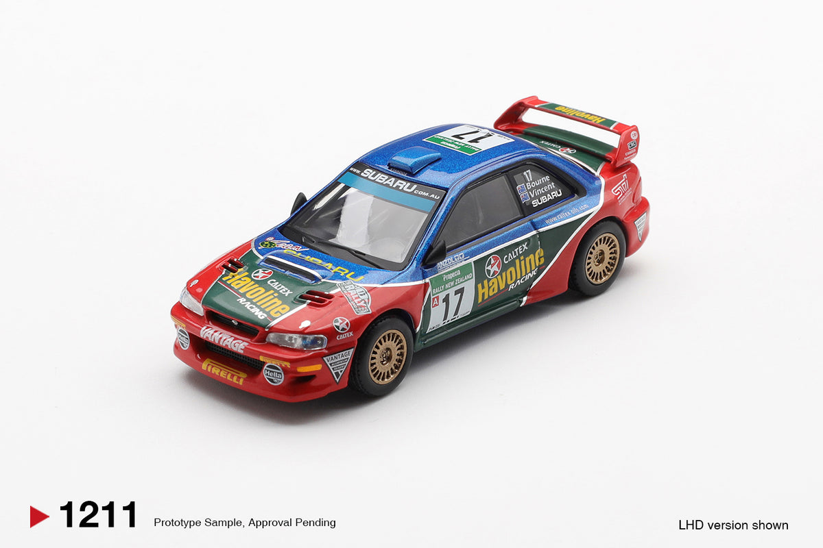 Mini GT #1211 - Subaru Impreza WRC98 #17 2000 Rally New Zealand | 1:64
