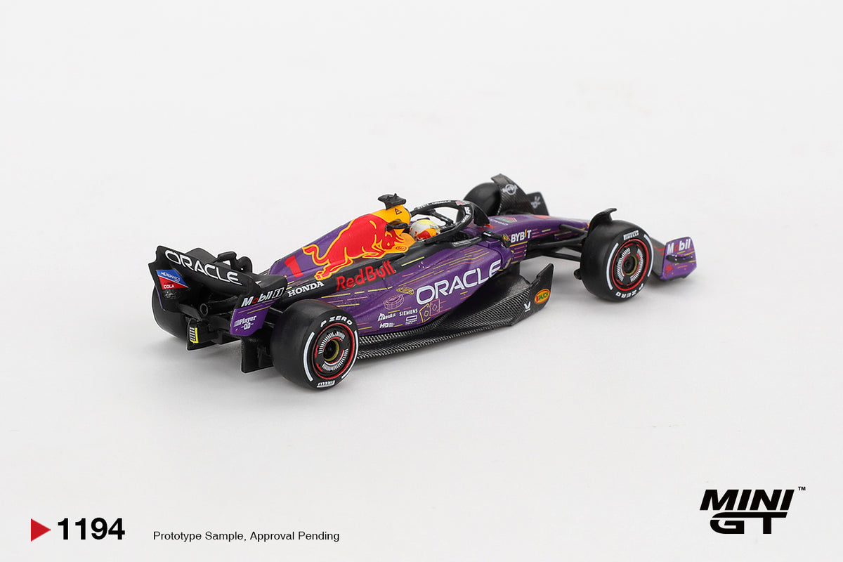 Mini GT #1194 - Oracle Red Bull Racing RB19 #1 Max Verstappen 2023 F1 2023 Las Vegas GP Winner | 1:64
