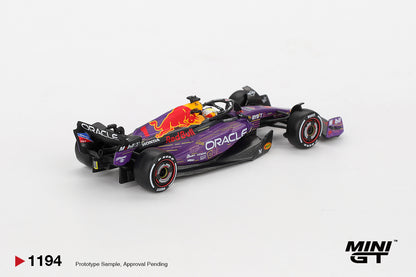 Mini GT #1194 - Oracle Red Bull Racing RB19 #1 Max Verstappen 2023 F1 2023 Las Vegas GP Winner | 1:64